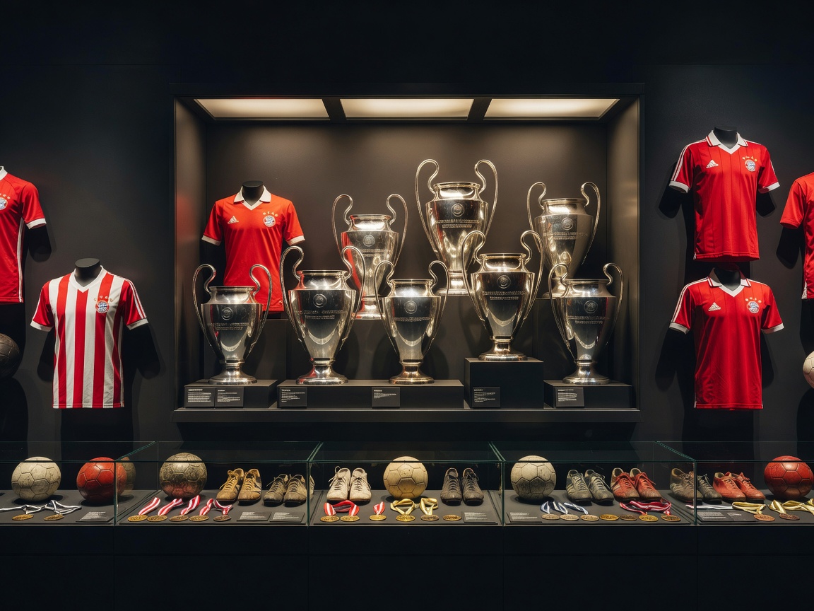 Bayern Munich archival European champions display